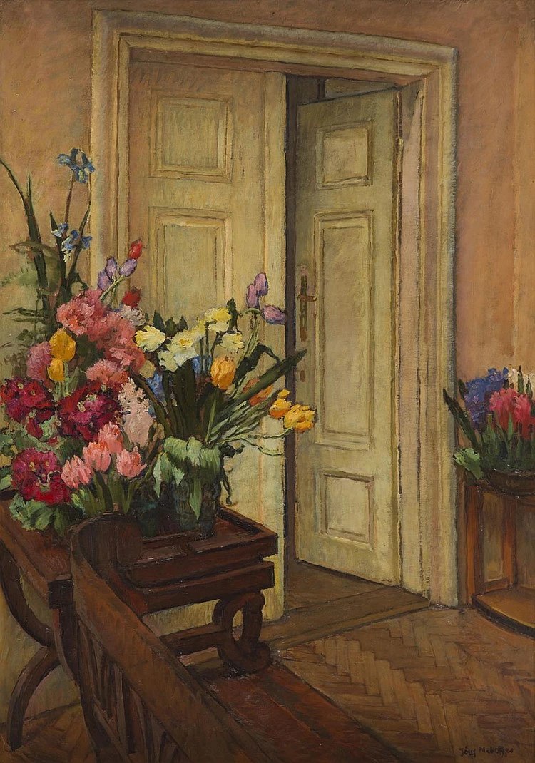 Interno della casa dell'artista a Jankowka
